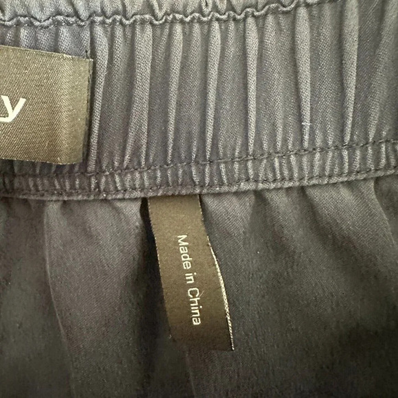 Theory Womens Silk Wide Leg Pants Flowy Pull On Cropped - Picture 13 of 16